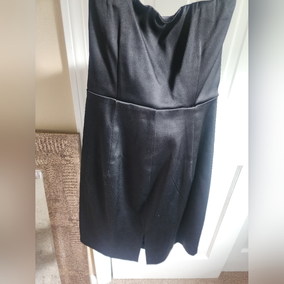 Express Strapless Satin Mini Dress - Picture 3 of 7